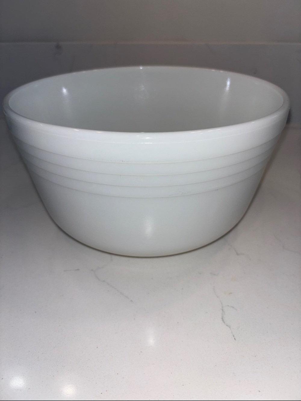 Classic White Milk Glass Mixing Bowl